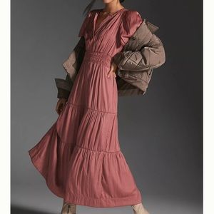 NWOT Anthropologie Somerset Dress in Rose XS